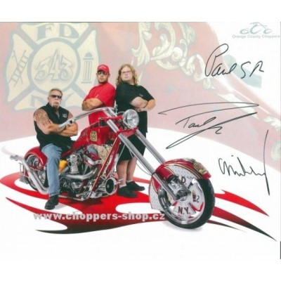 Plakát-s-Autentickými podpisy-OCC-Fire-bike