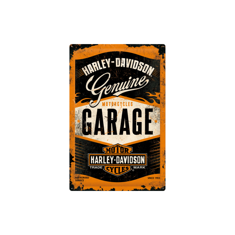 Plechová-cedule-Harley-Davidson-Garage