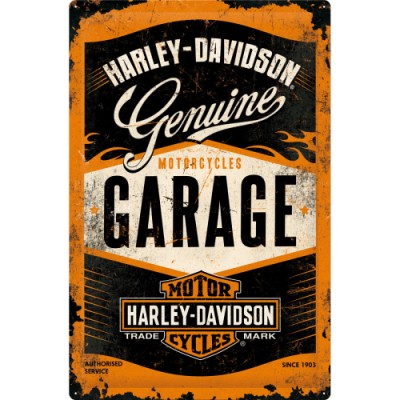 Plechová-cedule-Harley-Davidson-Garage-XXL